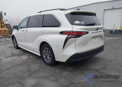 2021 Toyota Sienna Xle из США, поврежденный, VIN 5TDYRKEC4MS046800